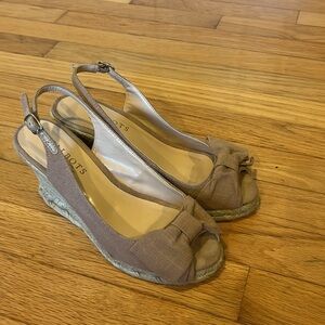 Talbots espadrilles with peep toe size 6.5